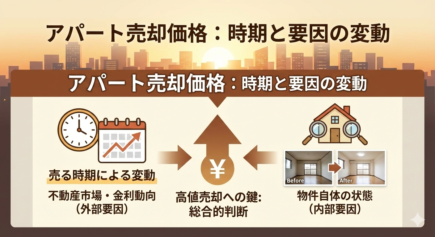 アパートを高く売却するための最適な時期とは