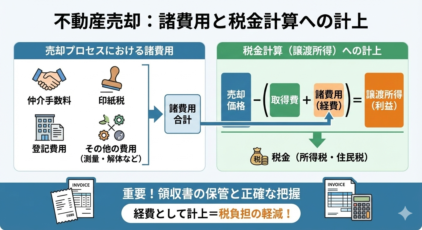 アパート売却で発生する諸費用の内訳