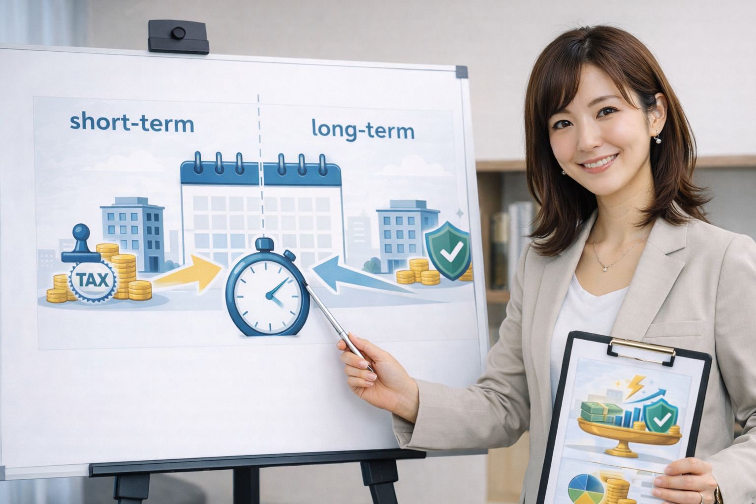 不動産を5年以内に売却すると、譲渡所得にかかる税率が高くなるのは事実