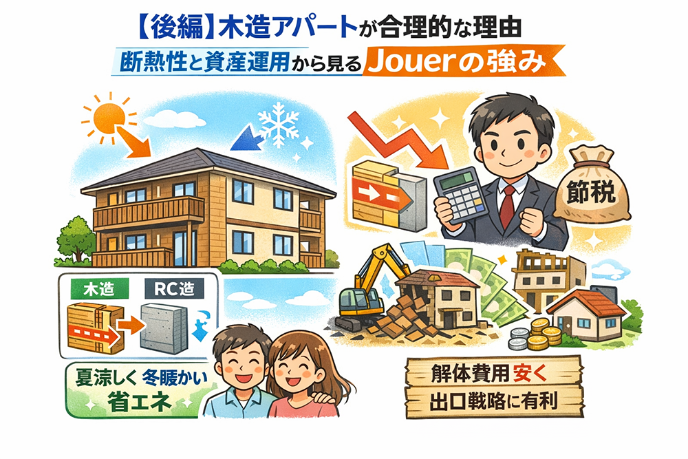 木造アパートは構造・住環境・経済性で合理的