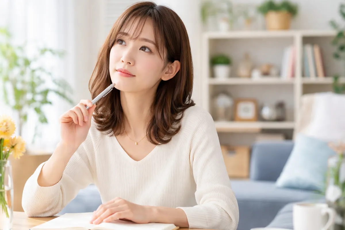 相続税対策について考えている女性