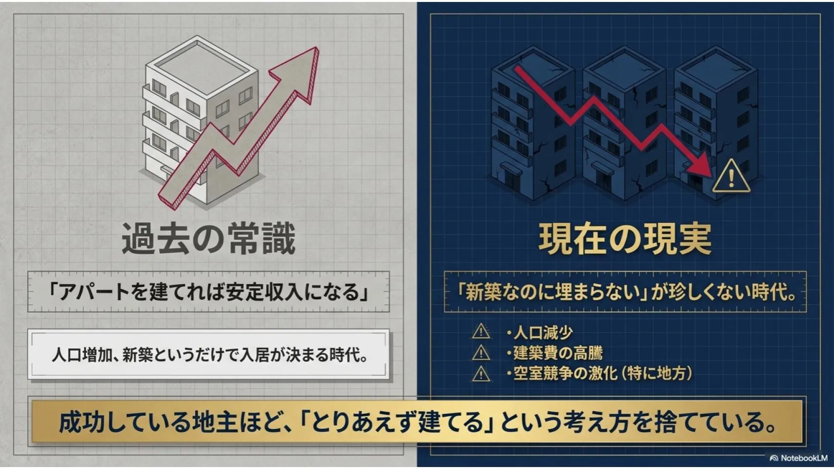 土地活用の相談では、今でも「とりあえずアパートを建てたい」