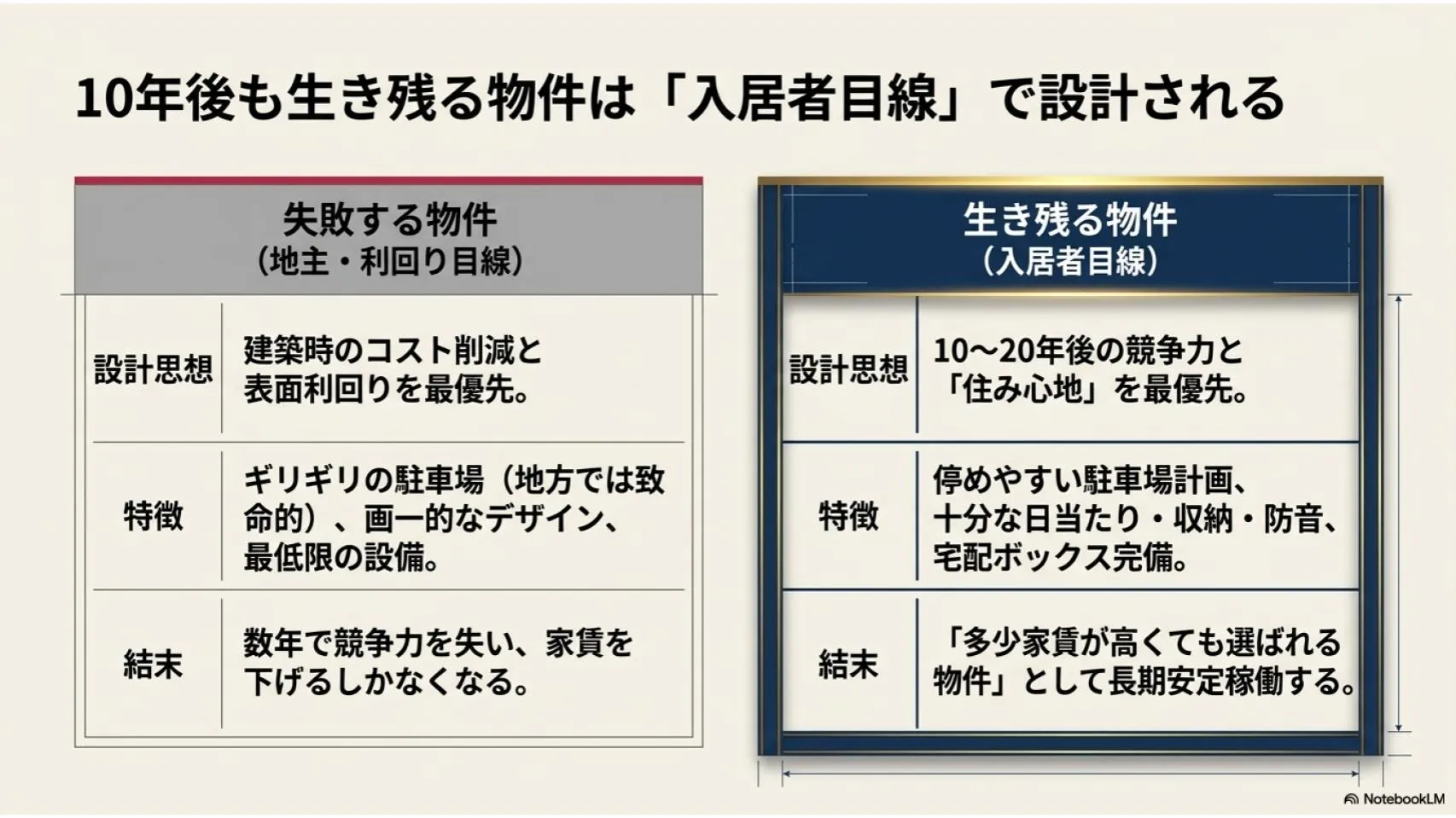 建てること”ではなく“残ること”