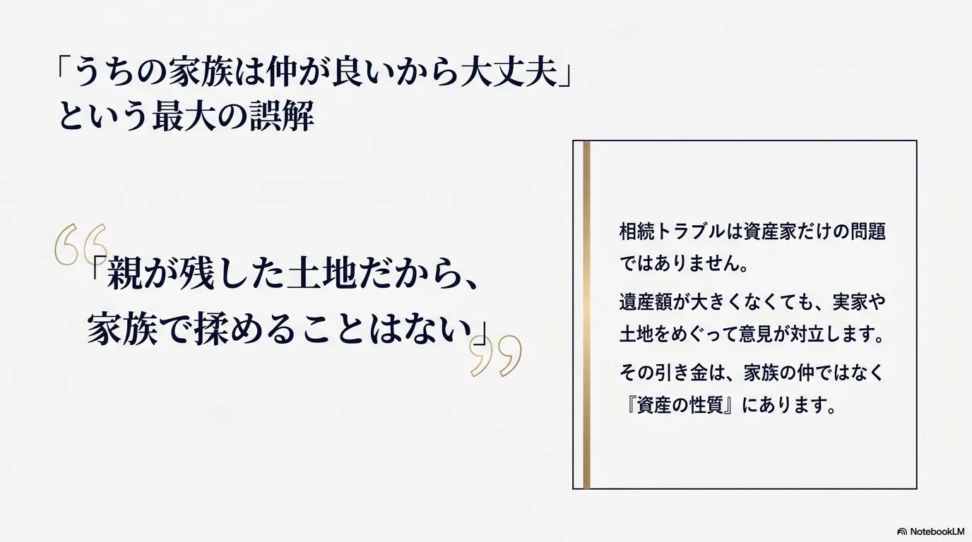 不動産相続が揉めやすい理由
