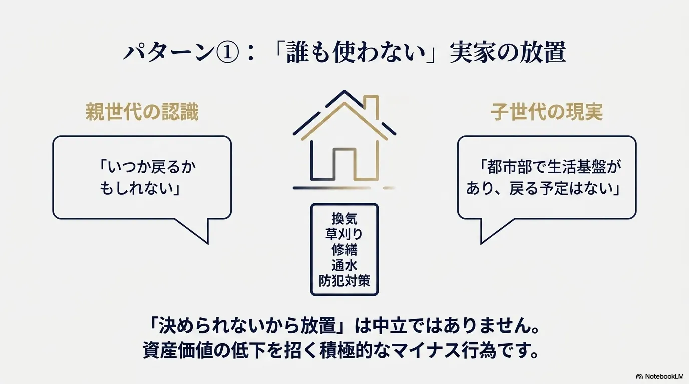 「とりあえず放置」が負動産化