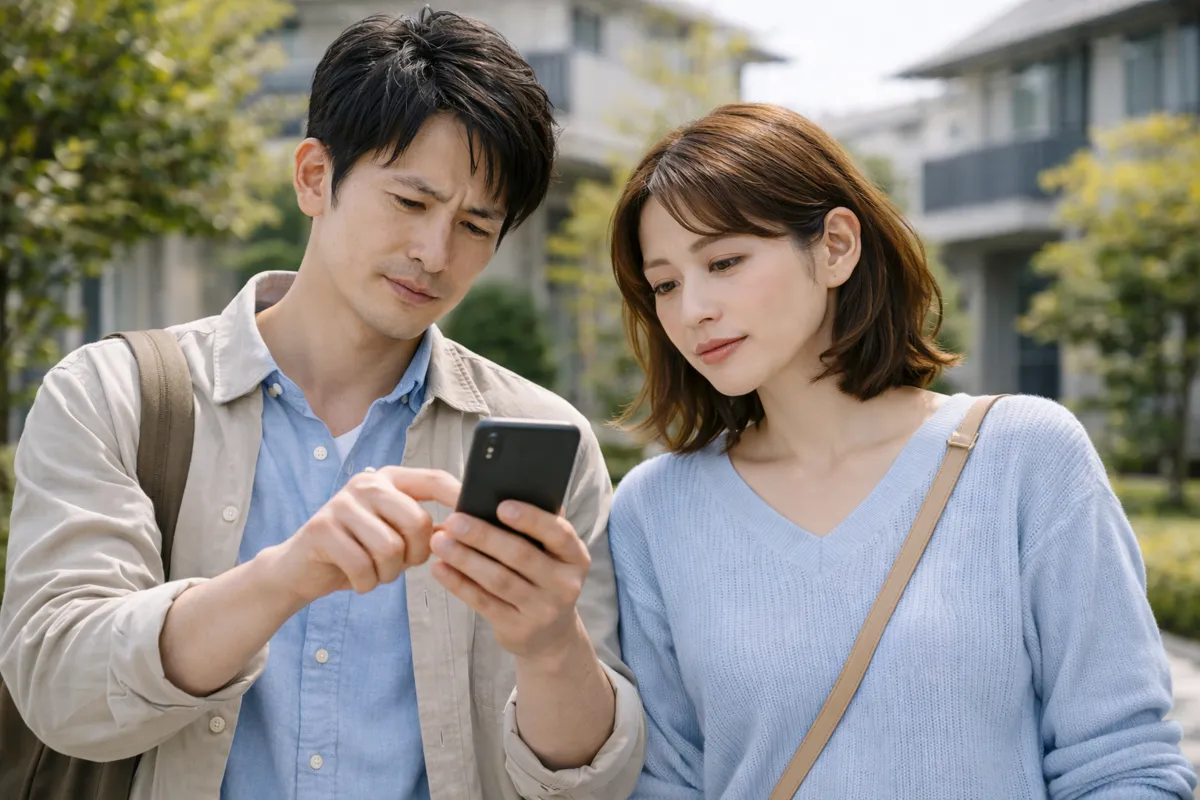 内見に来た夫婦